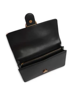 Love One Classic Umhängetasche fein genarbtes Kalbsleder schwarz