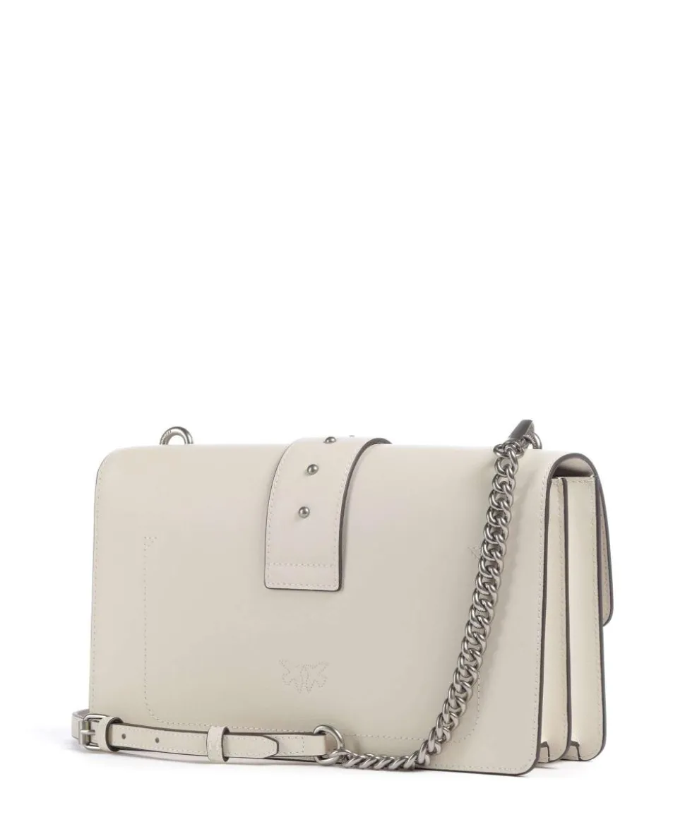 Love One Classic Umhängetasche fein genarbtes Kalbsleder creme