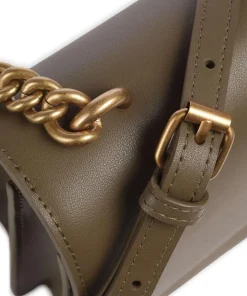 Love One Classic Umhängetasche fein genarbtes Rindsleder khaki