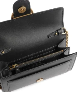 Love One Geldbörse fein genarbtes Leder schwarz