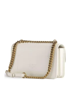 Love One Mini Schultertasche fein genarbtes Rindsleder weiß