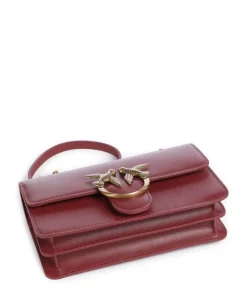 Love One Mini Schultertasche fein genarbtes Rindsleder wein