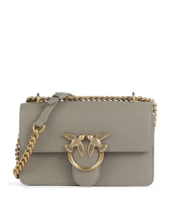 Love One Mini Schultertasche fein genarbtes Rindsleder taupe