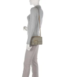 Love One Mini Schultertasche fein genarbtes Rindsleder taupe