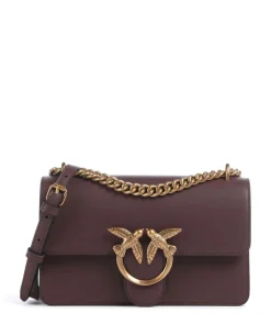 Love One Mini Schultertasche fein genarbtes Rindsleder dunkelbraun