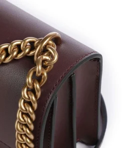 Love One Mini Schultertasche fein genarbtes Rindsleder dunkelbraun