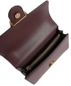 Love One Mini Schultertasche fein genarbtes Rindsleder dunkelbraun