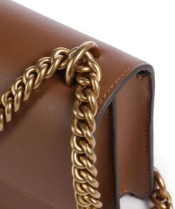 Love One Mini Schultertasche fein genarbtes Rindsleder braun