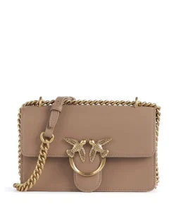 Love One Mini Schultertasche fein genarbtes Rindsleder hellbraun