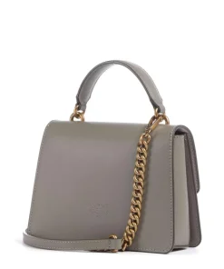 Love One Mini Umhängetasche fein genarbtes Rindsleder grau