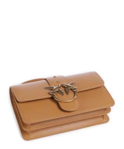 Love One Mini Umhängetasche fein genarbtes Kalbsleder hellbraun