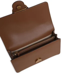 Love One Mini Umhängetasche fein genarbtes Kalbsleder braun