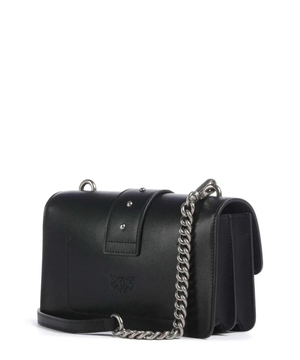 Love One Mini Umhängetasche fein genarbtes Kalbsleder schwarz