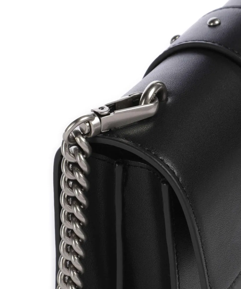 Love One Mini Umhängetasche fein genarbtes Kalbsleder schwarz