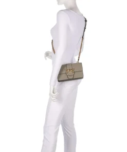 Love One Mini Umhängetasche fein genarbtes Kalbsleder grau