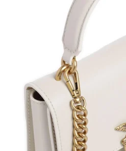 Love One Mini Umhängetasche fein genarbtes Rindsleder elfenbein