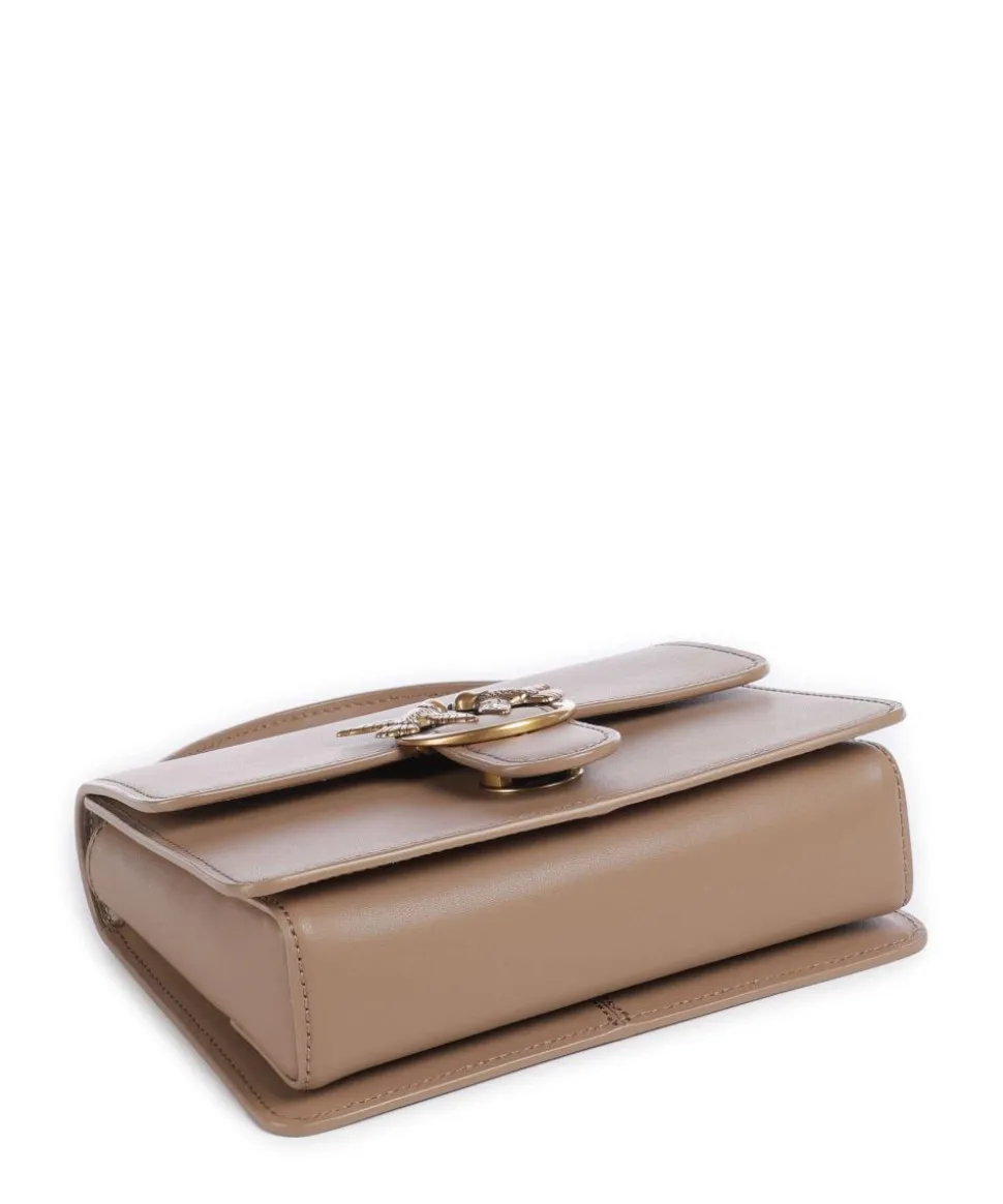 Love One Mini Umhängetasche fein genarbtes Rindsleder braun