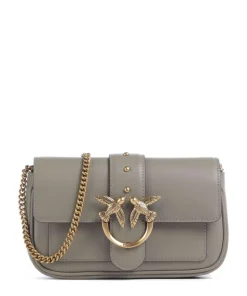 Love One Pocket Geldbörse fein genarbtes Leder grau