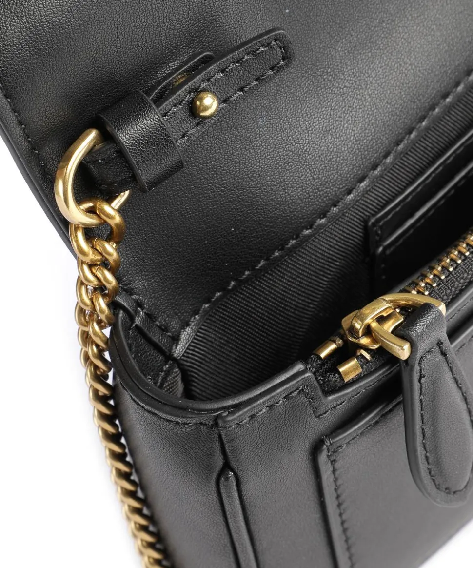 Love One Pocket Geldbörse fein genarbtes Leder schwarz