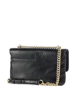 Love One Soft Mini Schultertasche fein genarbtes Kalbsleder schwarz