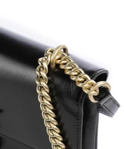 Love One Soft Mini Schultertasche fein genarbtes Kalbsleder schwarz