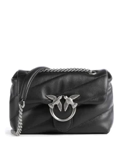 Love Puff Baby Schultertasche Schafsleder schwarz