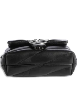 Love Puff Baby Schultertasche Schafsleder schwarz