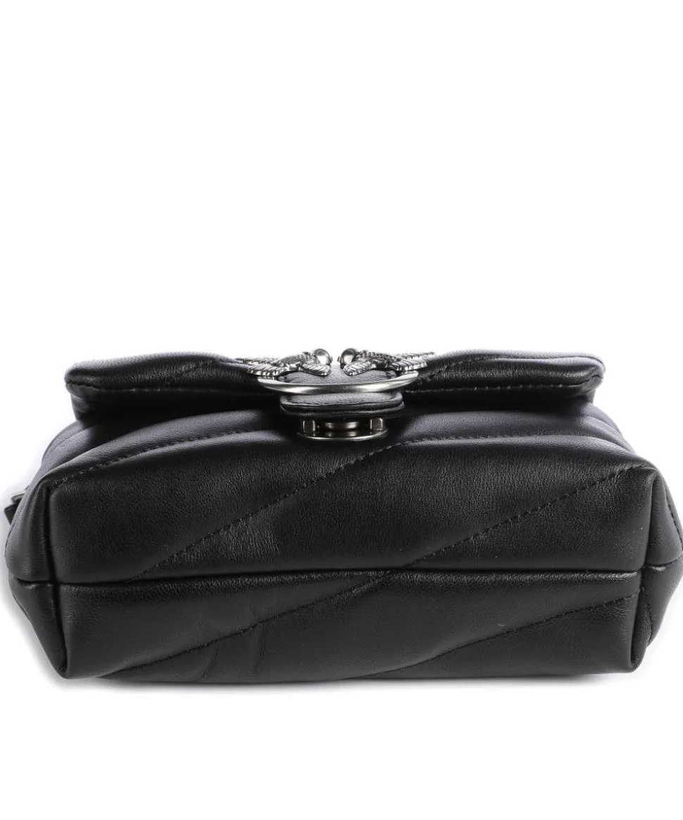 Love Puff Baby Schultertasche Schafsleder schwarz