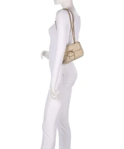 Love Puff Baby Schultertasche Schafsleder beige