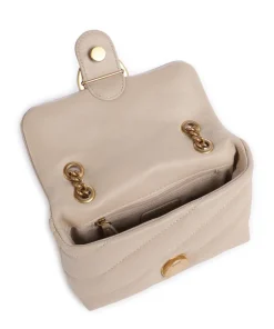 Love Puff Baby Schultertasche Schafsleder beige