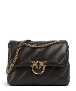 Love Puff Big Schultertasche Schafsleder dunkelbraun