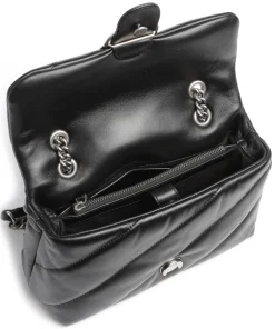 Love Puff Classic Schultertasche Schafsleder schwarz