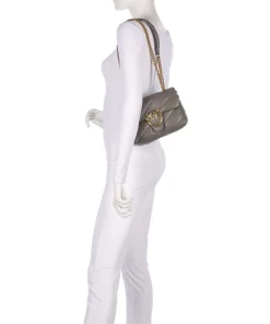 Love Puff Mini Schultertasche Schafsleder taupe