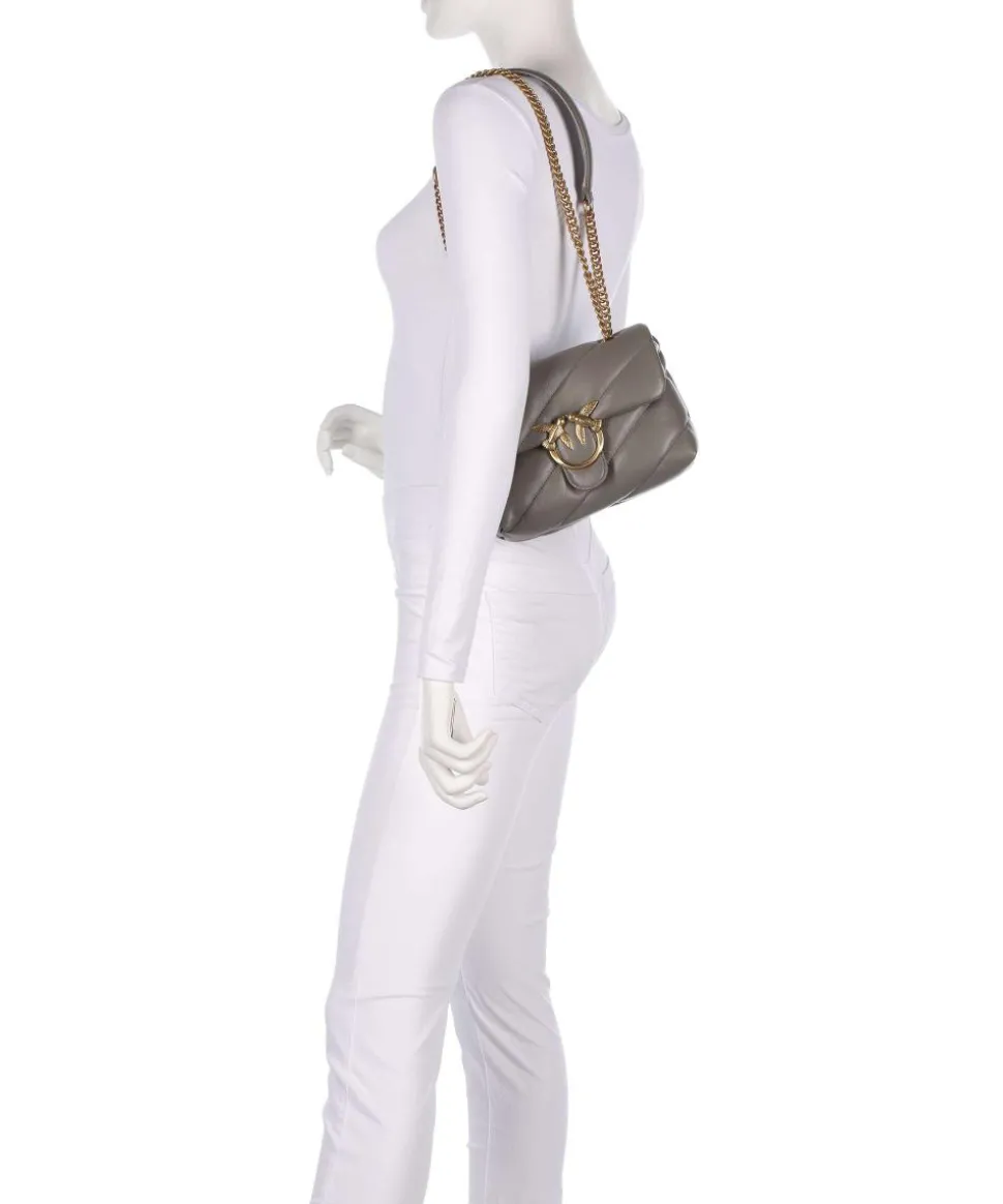 Love Puff Mini Schultertasche Schafsleder taupe