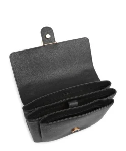 Love Soft Big Schultertasche genarbtes Rindsleder schwarz