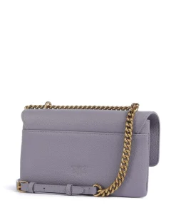 Love Soft Mini Schultertasche genarbtes Leder lavendel