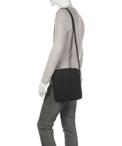 Luca Umhängetasche Ziegenleder schwarz