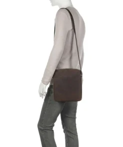 Luca Umhängetasche Ziegenleder braun