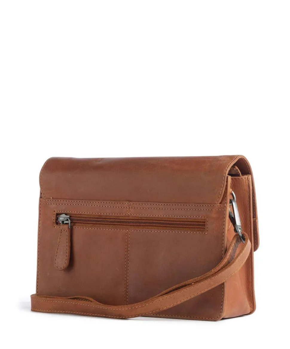 Lucca Umhängetasche Pull-Up Rindsleder cognac