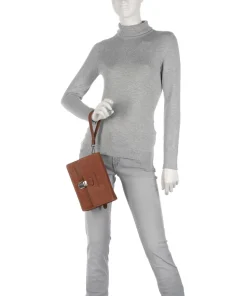 Lucca Umhängetasche Pull-Up Rindsleder cognac