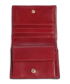 Lucrezia RFID Geldbörse fein genarbtes Rindsleder dunkelrot