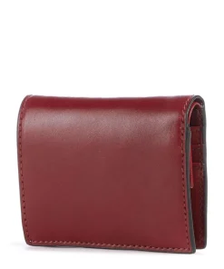 Lucrezia RFID Geldbörse fein genarbtes Rindsleder dunkelrot