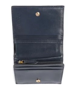 Lucrezia RFID Geldbörse fein genarbtes Rindsleder dunkelblau