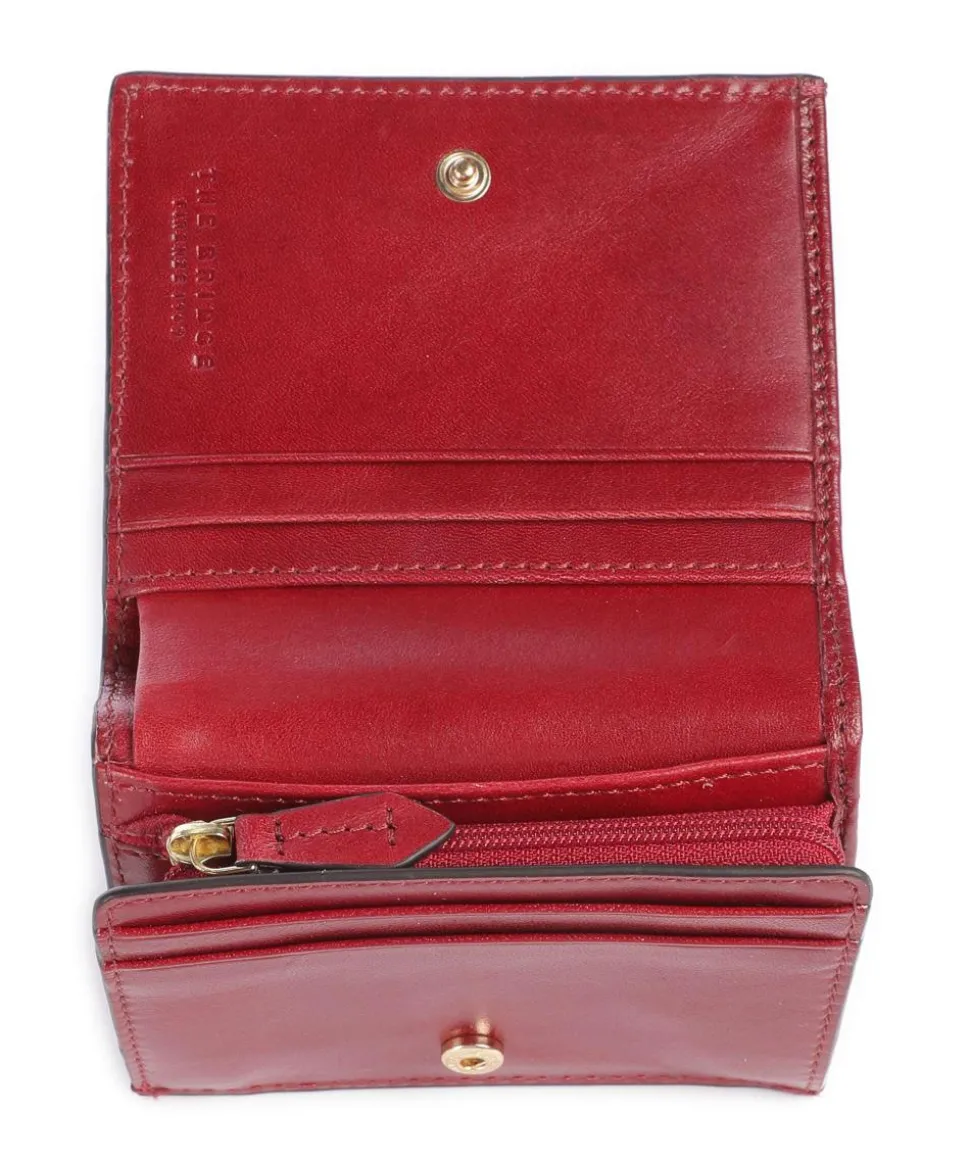 Lucrezia RFID Geldbörse fein genarbtes Rindsleder dunkelrot