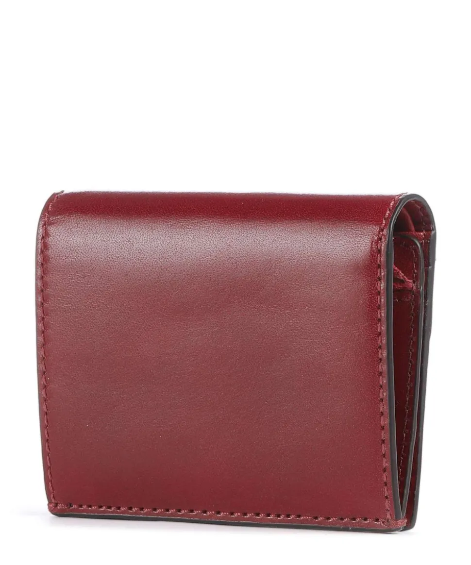 Lucrezia RFID Geldbörse fein genarbtes Rindsleder dunkelrot