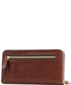 Lucrezia RFID Geldbörse glattes Rindsleder braun