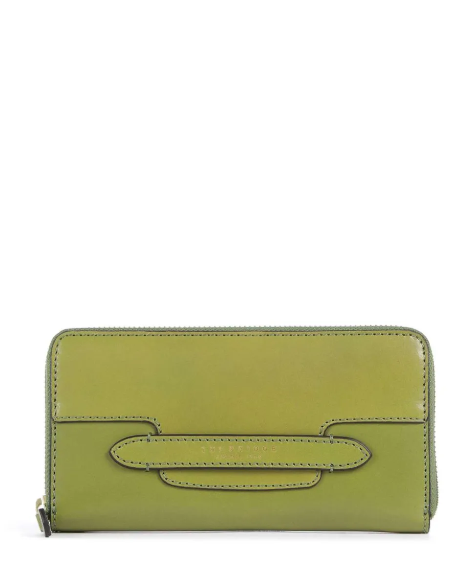 Lucrezia RFID Geldbörse glattes Rindsleder hellgrün