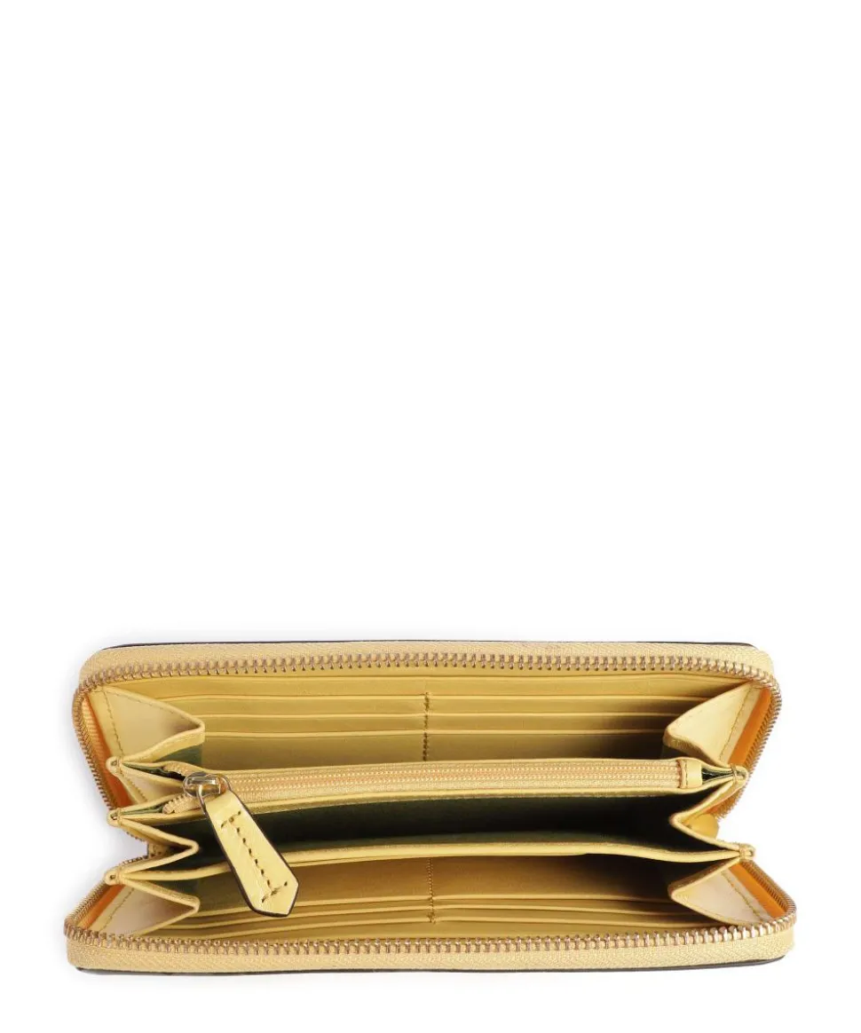 Lucrezia RFID Geldbörse glattes Rindsleder gelb