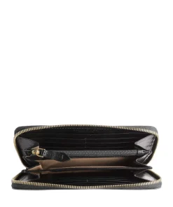 Lucrezia RFID Geldbörse glattes Rindsleder schwarz