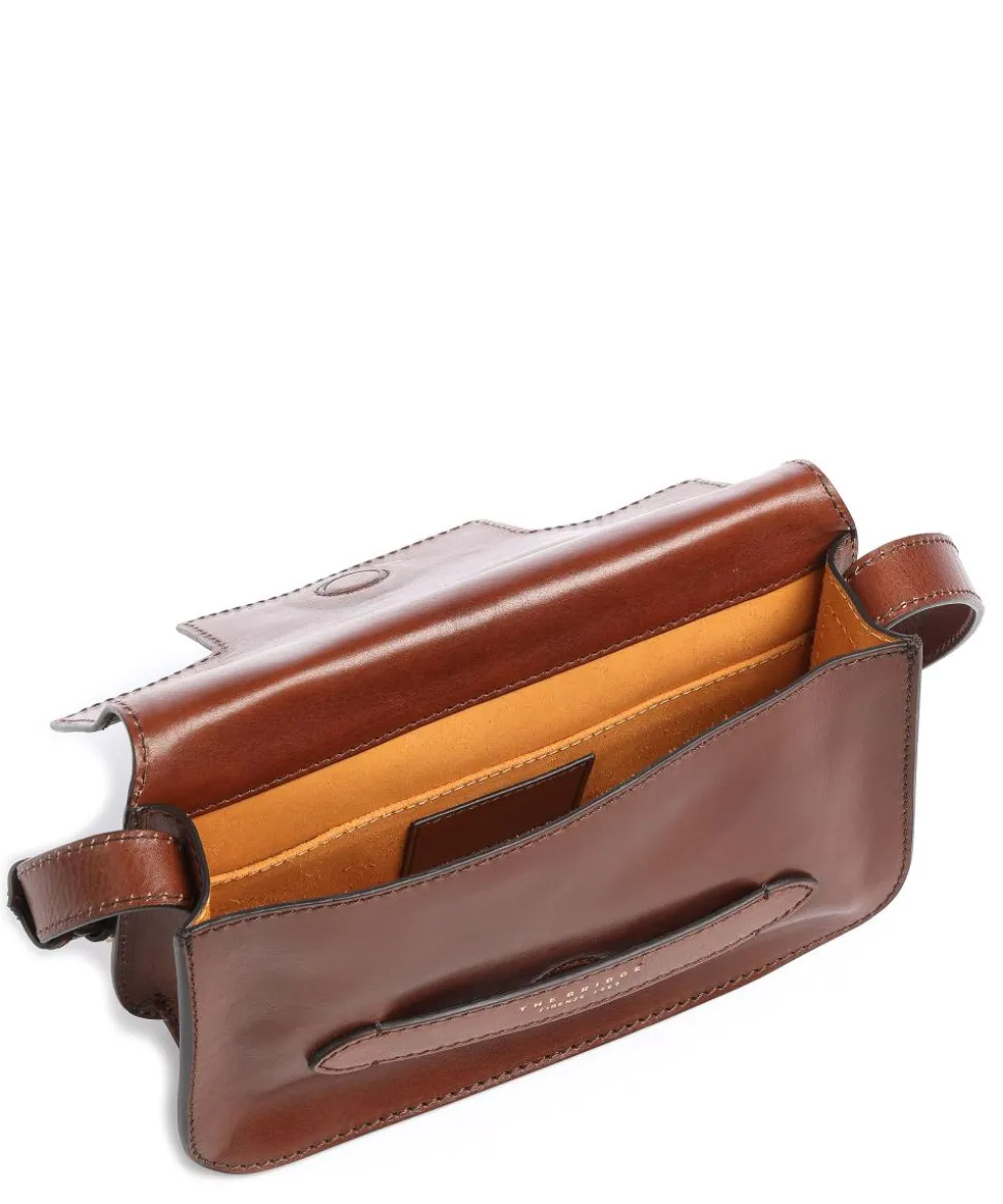 Lucrezia Schultertasche fein genarbtes Rindsleder braun